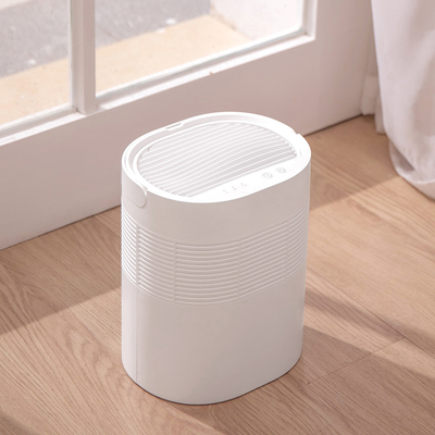 Listrik 3.2 Pint Dehumidifier Kamar Kecil Untuk Kamar Mandi 200 Sq Ft 1L Tank Portable