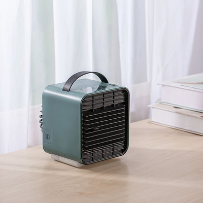 Mini Portable Personal Space Air Cooler Fan Rechargeable Cooling Fan dengan lampu malam yang hangat