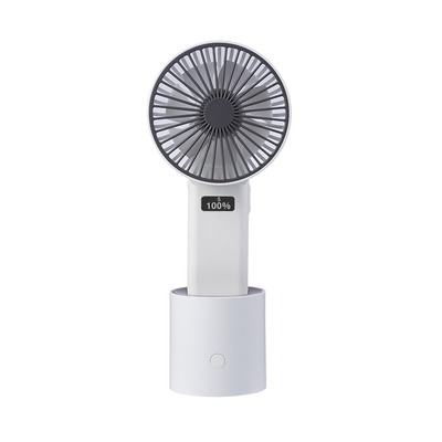 Desk Oscillate Kipas Tangan Isi Ulang Kecil 4W 4000mA Kipas Baterai Kecil yang Dioperasikan