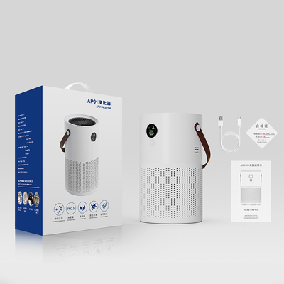 Filter H12 Ap01 Pembersih Udara Rumah Tangga Mini HEPA Cleaner Meja Kantor Portabel