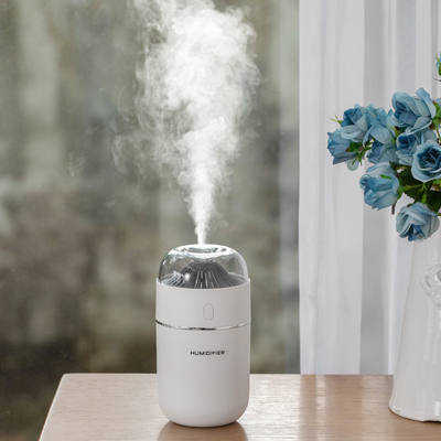 Humidifier Udara Ultrasonik Berwarna-warni Gunung Api Mini 320mL Led Aroma Diffuser