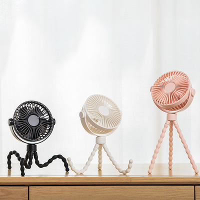 Oscillating Portable USB Fan 6 Inch Desk Tripod Clip On Fan Dengan 360 Derajat