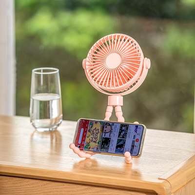 Oscillating Portable USB Fan 6 Inch Desk Tripod Clip On Fan Dengan 360 Derajat