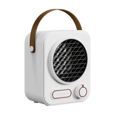Klasik Portable Mini Heater Fan White Small Space Fan Heater