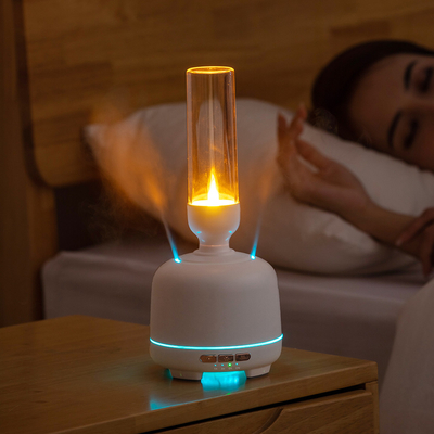 Dua Port Semprotan Minyak Esensial Diffuser Berubah Lampu LED Aromaterapi Aroma Mesin Diffuser Lilin Mini Humidifier