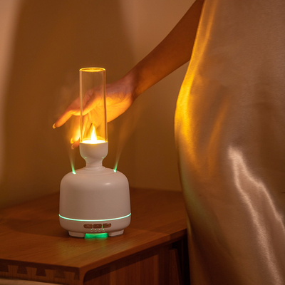 Dua Port Semprotan Minyak Esensial Diffuser Berubah Lampu LED Aromaterapi Aroma Mesin Diffuser Lilin Mini Humidifier