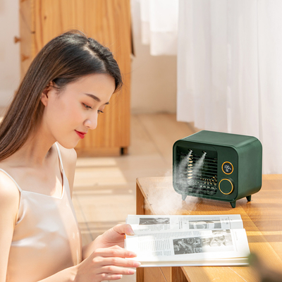 Terbaik LED Portable Mini Personal Rechargeable Air Conditioner Pendingin Air USB Cooler Fan