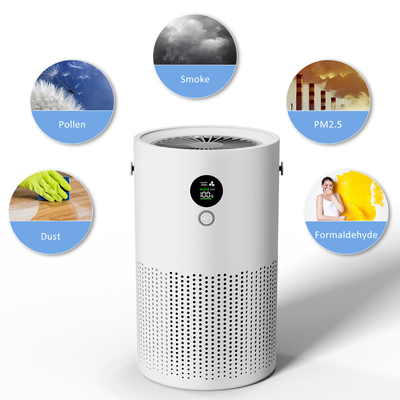 10000mAh Pembersih Udara Rumah Tangga AP01 Smart H13 True Hepa White