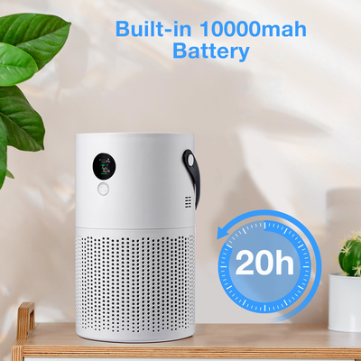 10000mAh Pembersih Udara Rumah Tangga AP01 Smart H13 True Hepa White