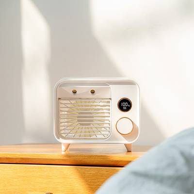 Pendingin Udara Evaporatif Kecil Dan Kipas Meja Humidifier Baterai 2000mAh
