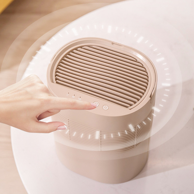 Filtrasi HEPA Sejati Dehumidifier Ruangan Kecil 1L Auto Shutoff Home