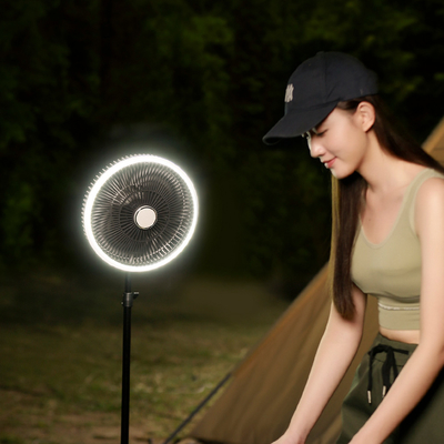 Tenda LED Tripod Rechargeable Ceiling Fan Tenda 10000mAh Wireless Table Fan
