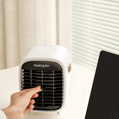 ABS Personal Electric Fan Heater 600W 900W Keramik Kipas Pemanas Ruang Kecil
