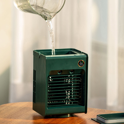PCB Air Cool Water Spray Fan 300ml Tangki Pendingin Udara Portabel yang Dapat Diisi Ulang