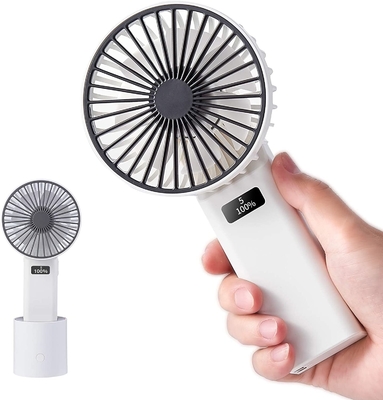 Desk Oscillate Kipas Tangan Isi Ulang Kecil 4W 4000mA Kipas Baterai Kecil yang Dioperasikan