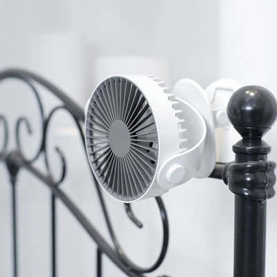 Baterai 2000mAh Portable USB Fan BLDC Kipas Klip Meja 360 Derajat