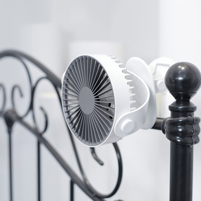 2000mAh Baterai Portabel USB Fan Brushless Motor 360 Derajat Meja Klip Fan