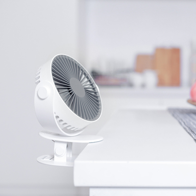 2000mAh Baterai Portabel USB Fan Brushless Motor 360 Derajat Meja Klip Fan