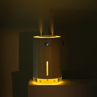 1.1L Dua Semprotan Ultrasonic Air Humidifier Smart Mini Portable Dengan Cahaya