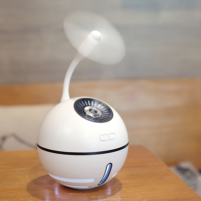 3 In 1 Usb Ultrasonic Humidifier 300ml Mini 2000mah Diffuser Cahaya Berubah Warna