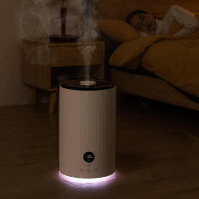 UV Sterilisasi Rotating Ultrasonic Air Humidifier 5L Kabut Hangat Kapasitas Besar
