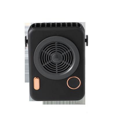 3 Kecepatan Klip Kipas Tangan Portabel Mini Dapat Dipakai pada Baterai 2000mAh Kipas Leher Pendingin Udara