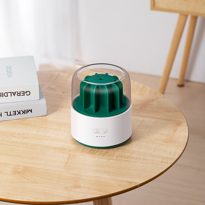 LED Night Light Aroma Oil Diffuser 200ml Minyak Esensial Kaktus 2 Semprotan Kabut
