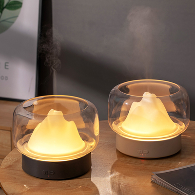 Diffuser Minyak Aroma Kabut Gunung 400ml Lampu LED Aromaterapi Minyak Esensial Diffuser