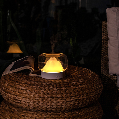 Cool Mist Aroma Oil Diffuser LED Night Light Warna-warni Ultrasonik Abu-abu Putih