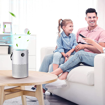 H13 HEPA Filter Portable Smart Home Air Purifier 10000mAH Ap01 Meja Rumah