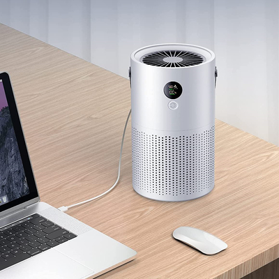 H13 HEPA Filter Portable Smart Home Air Purifier 10000mAH Ap01 Meja Rumah