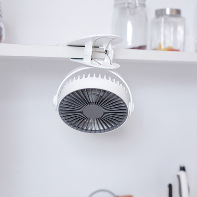 5 Vane Desk Clip On Fan Mini USB Rechargeable Portable 360 ​​Derajat Rotating Fan