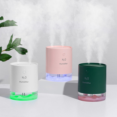Baterai 2000mAh Aroma Diffuser Night Light 650ml Double Spray Mini Usb Ultrasonic