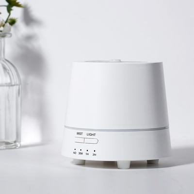 White Aroma Oil Diffuser 150ml 15 M2 Ultrasonic Aroma Humidifier Lampu LED