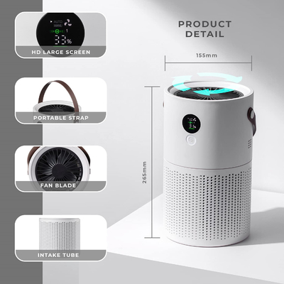 Pet Dander Dust Pembersih Udara Rumah Tangga Hepa Air Purifier Untuk Asap