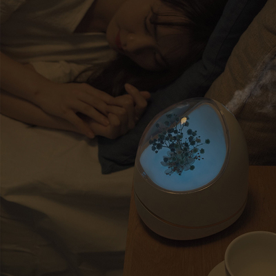Bunga Remote Control Minyak Esensial Diffuser 400ml Aromaterapi Air Humidifier