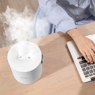 Semprotan Ganda Portabel Humidifier Isi Ulang 1100ml 4000mAh Lampu Warna-warni