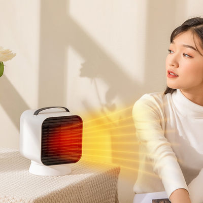 Portable PTC Heater Fan 1000W Hitam Tahan Api ABS Desktop Untuk Rumah